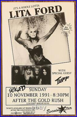 Lita Ford Promotional Concert Poster 1991