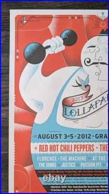 Lollapalooza 2012 Strong Man Poster, Chicago RHCP Black Keys Jack White 18x24