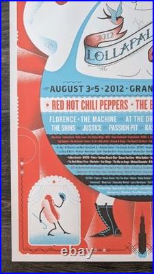 Lollapalooza 2012 Strong Man Poster, Chicago RHCP Black Keys Jack White 18x24