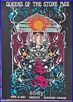 Lot 20 Queens of the Stone Age concert posters Silkscreen 18x24 Bundle