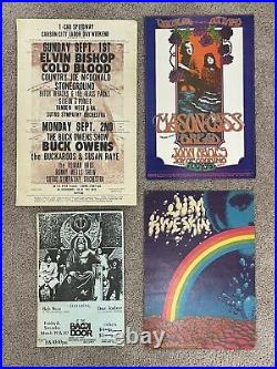 Lot 4 1960s-1970s Rock Concert Posters-Elvin Bishop-Mason Cass-Kingfish-Kweskin