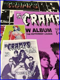 Lot(4) of Original The Cramps Promo/concert Posters(RARE)