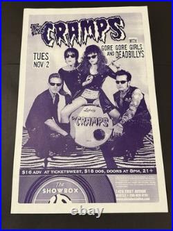 Lot(4) of Original The Cramps Promo/concert Posters(RARE)