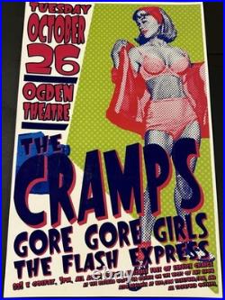 Lot(4) of Original The Cramps Promo/concert Posters(RARE)