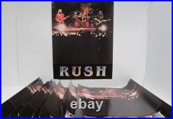 Lot Of 9 Original Vintage 80's RUSH Band Posters Live Concert 17x22 Geddy Lee