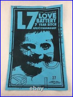 Love Battery 7 Year Bitch at APR 5 Paramount by HTA Concert Poster 11 x 17