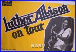 Luther Allison Original Concert Poster Very Rare Paris Poster 1978