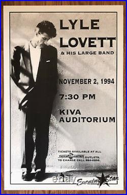 Lyle Lovett And His Large Band Concert Poster 1994