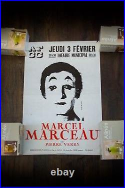 MARCEL MARCEAU 14 x 22 Rolled Music Concert Art Poster Original