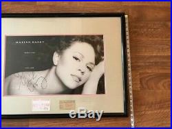MARIAH CAREY AUTOGRAPHED POSTER with Concert Ticket 1993 Los Angeles, Vintage