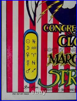 MC5 SAN FRANCISCO 1969 concert poster GARY GRIMSHAW 14x17 AOR 2.227 VERY RARE