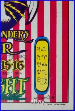 MC5 SAN FRANCISCO 1969 concert poster GARY GRIMSHAW 14x17 AOR 2.227 VERY RARE