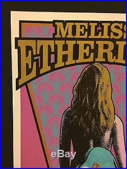MELISSA ETHERIDGE 1996 Original Concert Poster Print SIGNED MARK ARMINSKI RARE