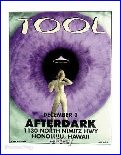 MG11 TOOL Original Silkscreen Concert Poster Hawaii Matt Getz 1995 Signed Mint