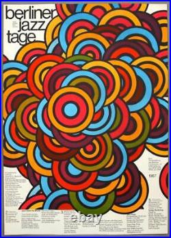 MILES DAVIS +THELONIOUS MONK rare original Berlin 1967 concert poster KIESER