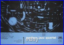 MODERN JAZZ QUARTET 1957 German concert poster A1(23x33.5) GUNTHER KIESER MICHEL