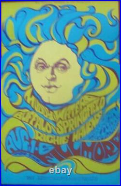 MUDDY WATERS BG 76 OP2 FILLMORE concert poster 1967 BILL GRAHAM NM