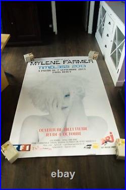 MYLENE FARMER TIMELESS PARIS BERCY 2013 4x6 ft Shelter Original Concert Poster