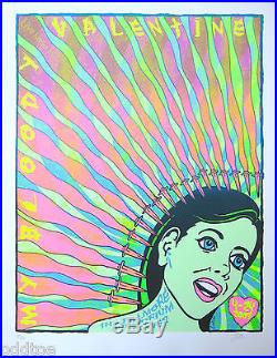 MY BLOODY VALENTINE Original S/N 2009 Concert Poster by Lindsey Kuhn, green girl