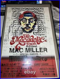 Mac Miller Signed Concert Poster