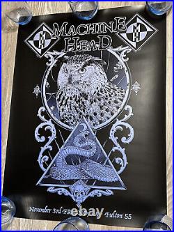 Machine Head Fresno California Nov 3rd Concert Poster Rare Limited Print Slayer
