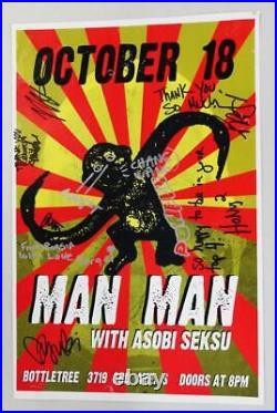 Man Man Signed Birmingham Al 2006 Original Concert Poster