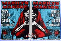 Marilyn Manson Clutch Concert 1995 Poster Set Lindsey Kuhn