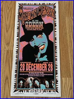 Marilyn Manson Psychedelic Original Concert Poster Odeon Cleveland Arminski AOMR