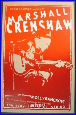 Marshall Crenshaw Atlanta 2001 Methane Concert Poster