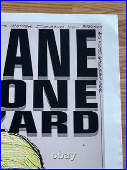 Massive Derek Hess Concert Poster Original from the 1990's Cleveland Ohio Show