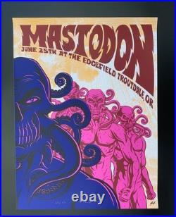 Mastodon Concert Poster 2018 Oregon Justin Hampton P/P