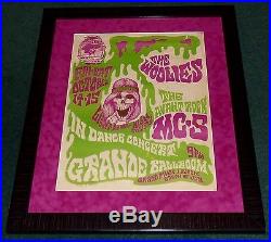Mc5 The Woolies Grande Ballroom Detroit 1966 Orig Concert Poster Gary Grimshaw