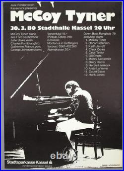 McCOY TYNER (Coltrane) rare vintage original 1980 jazz concert poster