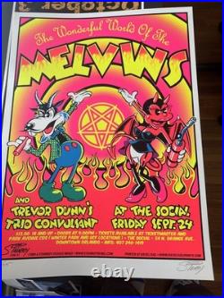 Melvins the Social Orlando 2004 Original Concert Poster Stainboy Cartoon