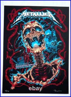 Metallica Band Concert Tour Poster Birmingham England October 30 2017 AP /70
