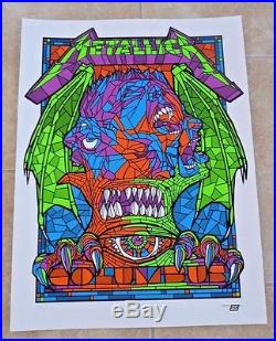 Metallica Columbus Concert Poster Litho Lithograph May 21 2017 Ltd #418 of 450