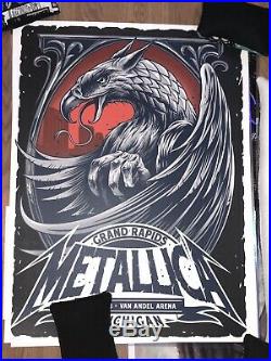 Metallica Concert Poster 03/13/2019 Grand Rapids Michigan #418/450 Rare NOT EMEK