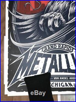 Metallica Concert Poster 03/13/2019 Grand Rapids Michigan #418/450 Rare NOT EMEK