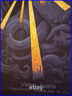 Metallica Concert Poster Austria 2024 Signed And Numbered