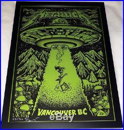 Metallica Custom Framed Ames Bros 17 Vancouver Glow N Dark Concert Poster S/n30