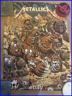 Metallica DENVER CO Ram Warrior NEW 6/29/25 Band Concert Tour POSTER # 30/900