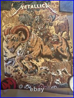 Metallica DENVER CO Ram Warrior NEW 6/29/25 Band Concert Tour POSTER # 30/900