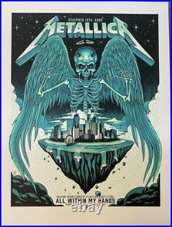 Metallica Helping Hands'22 Concert Ltd. Ed. Poster by Jim Mazza Signed & #'d