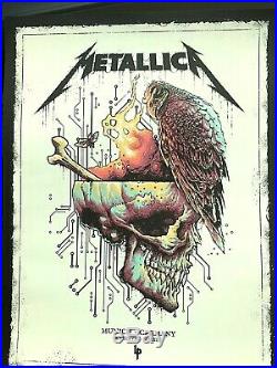 Metallica Munich Germany Concert Poster 2019 Luke Preece SHOW EDITION #/350