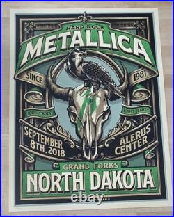 Metallica North Dakota 2018 SE Concert Poster #184/250