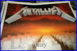 Metallica Promo Vintage Poster Concert Tour Master Of Puppets 1986 80 NO T Shirt