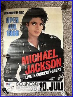 Michael Jackson Berlin Concert Poster 1988 Rare! Original