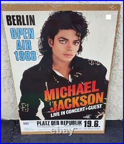 Michael Jackson Berlin Concert Poster 1988 Rare! Original