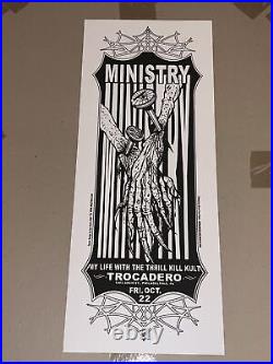 Ministry Original Concert Poster From Philadelphia Trocadero October 22 2004