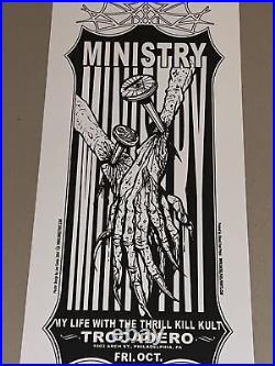 Ministry Original Concert Poster From Philadelphia Trocadero October 22 2004